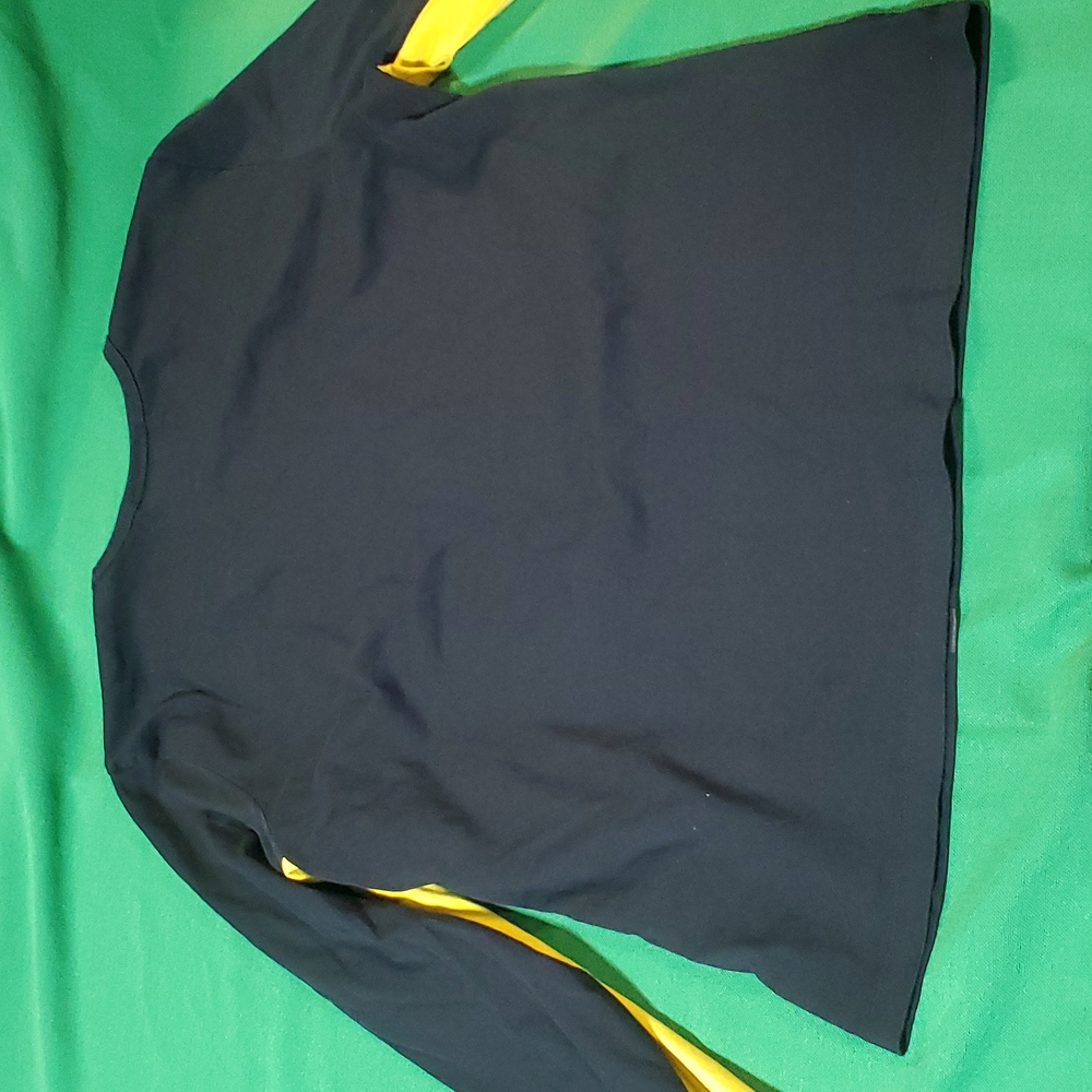 Women's vintage Ralph Lauren black yellow size Large logo long sleeve shirt - Picture 6 of 10